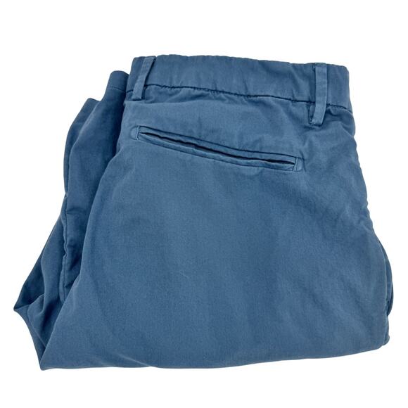 Luca Faloni Pants Mens 34 (34x26 ACTUAL) Blue Summer Chino Cropped Fit Coastal - Picture 1 of 8